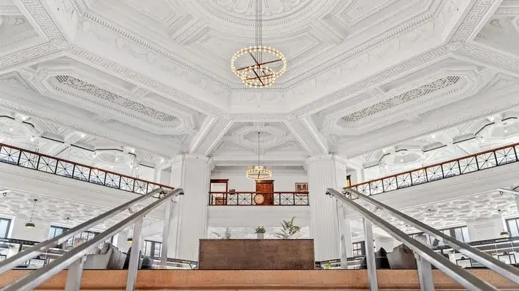bridgeview bank building interior ceiling